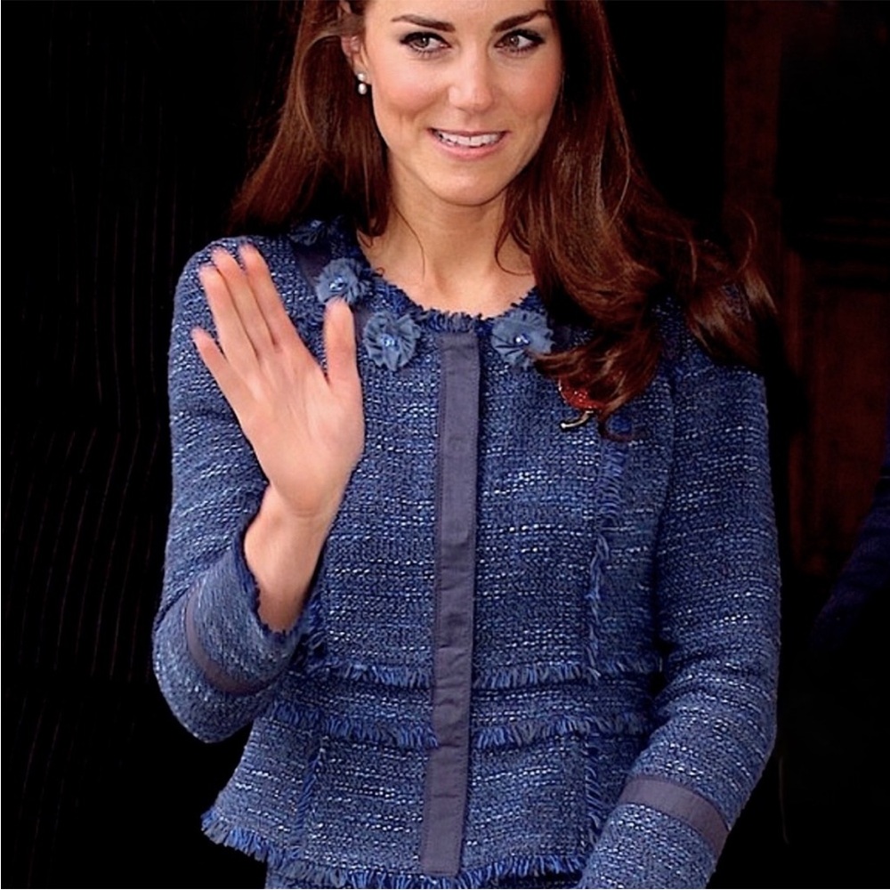 Rebecca Taylor Navy Tweed Dress (Kate Middleton)